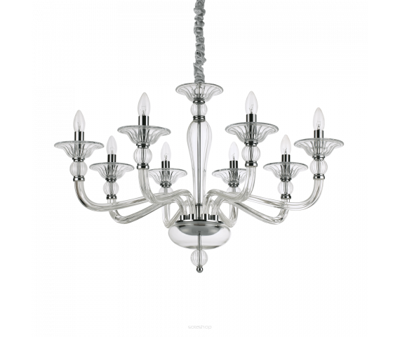 Lampa wisząca Żyrandol Danieli SP8 159980 NOWOCZESNY IP20 E27 metal Ideal Lux OPRAWA W STYLU KLASYCZNYM