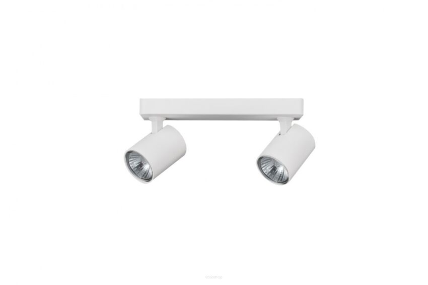 Lampa sufitowa natynkowa EXO 2 AZ3196 Azzardo biała na podłużnej podsufitce 2 źródłą światła