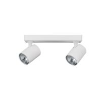 Lampa sufitowa natynkowa EXO 2 AZ3196 Azzardo biała na podłużnej podsufitce 2 źródłą światła