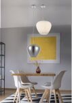 Lampa wisząca Baloro AZ3176 nowoczesna minimalistyczna kolor biały szklany klosz - 2