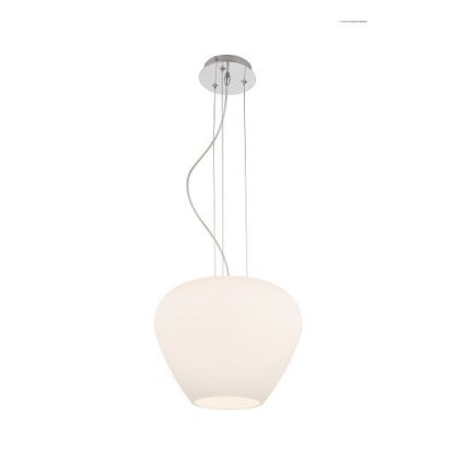 Lampa wisząca Baloro AZ3176 nowoczesna minimalistyczna kolor biały szklany klosz
