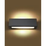 Kinkiet VEGA SL.0877 SOLLUX LIGHTING ceramiczny czarny prostokątny  - 4