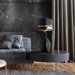 Lampa stołowa BEJA 4360 Argon Elegancka szara złota E27 - 2