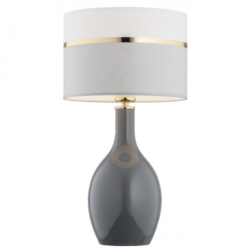 Lampa stołowa BEJA 4360 Argon Elegancka szara złota E27