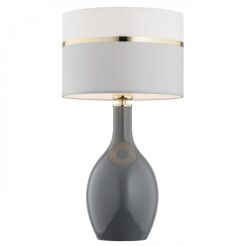Lampa stołowa BEJA 4360 Argon Elegancka szara złota E27