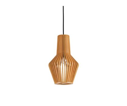 Lampa wisząca Citrus-1 SP1 159843 NOWOCZESNY IP20 E27 drewno / tkanina Ideal Lux OPRAWA W STYLU NOWOCZESNYM
