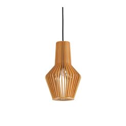 Lampa wisząca Citrus-1 SP1 159843 NOWOCZESNY IP20 E27 drewno / tkanina Ideal Lux OPRAWA W STYLU NOWOCZESNYM
