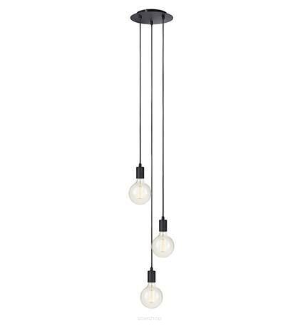 Lampa wisząca Sky 106334 Markslojd czarna industrial trzy zwisy