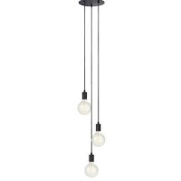 Lampa wisząca Sky 106334 Markslojd czarna industrial trzy zwisy