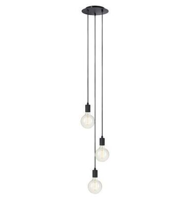 Lampa wisząca Sky 106334 Markslojd czarna industrial trzy zwisy