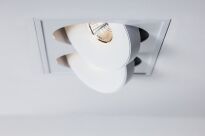 Lampa wpuszczana Lava X2 WP Trimless edge LED Labra  4.1049  prostokąt techniczna dwa ruchome oczka różne kolory wykończenia - 2