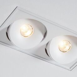 Lampa wpuszczana Lava X2 WP Trimless edge LED Labra  4.1049  prostokąt techniczna dwa ruchome oczka różne kolory wykończenia