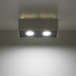 Designerski  LAMPA NATYNKOWA  Mono 2 Biały SL.0067 SOLLUX LIGHTING techniczna nowoczesny prostokątny - 2
