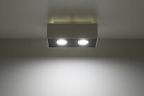 Designerski  LAMPA NATYNKOWA  Mono 2 Biały SL.0067 SOLLUX LIGHTING techniczna nowoczesny prostokątny - 2