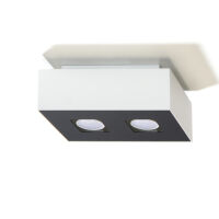Designerski  LAMPA NATYNKOWA  Mono 2 Biały SL.0067 SOLLUX LIGHTING techniczna nowoczesny prostokątny