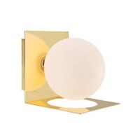 Kinkiet łazienkowy Zenit IP44 108085 Markslojd złoty biała kula