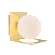 Kinkiet łazienkowy Zenit IP44 108085 Markslojd złoty biała kula