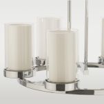 Lampa wisząca MIAMI P06998CH cosmo light PODWÓJNIE szklany klosz NIETYPOWA forma okrągły korpus - 2