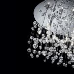 Plafon Neve PL12 Ideal Lux 022239  Klosz tworzy dekoracyjne szklane bombki zawiszone na nylonowych strunach - 2