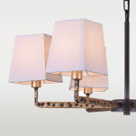 Lampa wisząca  Stockholm - P06636BK AU COSMO Light CZARNO-ZŁOTY korpus o ORYGINALNYM wykończeniu EFEKTOWNA idealna nad stół w jadalni - 3