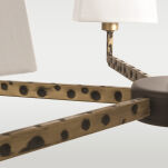 Lampa wisząca  Stockholm - P06636BK AU COSMO Light CZARNO-ZŁOTY korpus o ORYGINALNYM wykończeniu EFEKTOWNA idealna nad stół w jadalni - 2