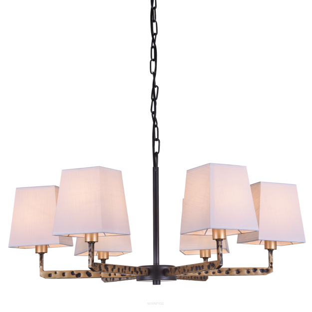 Lampa wisząca  Stockholm - P06636BK AU COSMO Light CZARNO-ZŁOTY korpus o ORYGINALNYM wykończeniu EFEKTOWNA idealna nad stół w jadalni