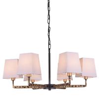 Lampa wisząca  Stockholm - P06636BK AU COSMO Light CZARNO-ZŁOTY korpus o ORYGINALNYM wykończeniu EFEKTOWNA idealna nad stół w jadalni