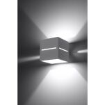 Kinkiet LOBO Biały SL.0206 Nowoczesna lampa ścienna w kształcie kostki wykonana z aluminium - 2