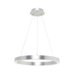 Lampa wisząca CARLO PL200910-600-SL Zuma Line Srebrny szczotkowany pierścień 60 cm - 3