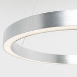 Lampa wisząca CARLO PL200910-600-SL Zuma Line Srebrny szczotkowany pierścień 60 cm - 4