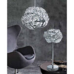 Lampa wisząca BARI 1 AZzardo DEL-8348-1P AZ2104 klosz z kryształków egipskich przeplatany biżuteryjny - 2