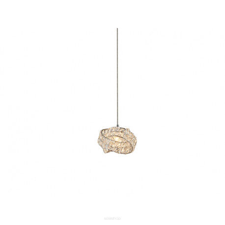 Lampa wisząca BARI 1 AZzardo DEL-8348-1P AZ2104 klosz z kryształków egipskich przeplatany biżuteryjny