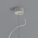 Lampa wisząca tuba Osca 400 Round- Astro 1252014 7386 biała metal podłużna  - 2