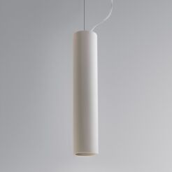 Lampa wisząca tuba Osca 400 Round- Astro 1252014 7386 biała metal podłużna 