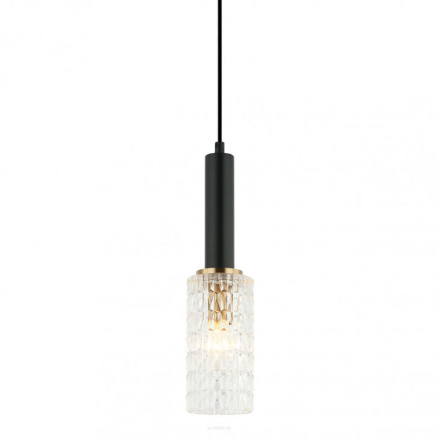 Lampa wisząca PEROLA PND-43363-1 BK+BR Italux Oryginalna średnica 10 cm