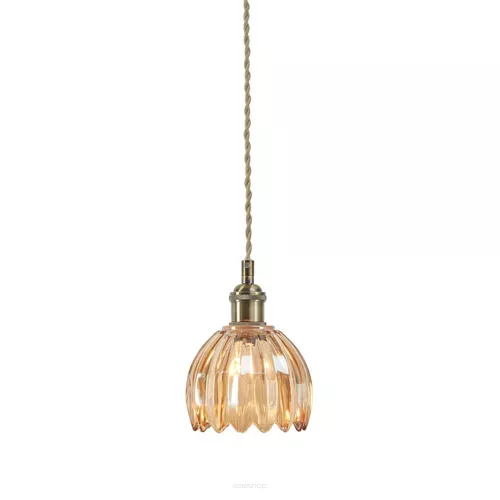 GOTA Pendant 1L Antique Brass/ Amber 109137 Markslojd
