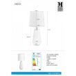 Lampa stołowa nicci Markslojd 106623 biała ceramiczna podstawa - 2
