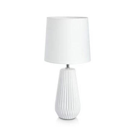 Lampa stołowa nicci Markslojd 106623 biała ceramiczna podstawa