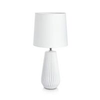 Lampa stołowa nicci Markslojd 106623 biała ceramiczna podstawa