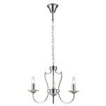 LAMPA WISZĄCA RIGA ABAŻUR PIĘKNA STYLOWA Z 3 ŹRÓDŁAMI ŚWIATŁA O WYGLĄDZIE ŚWIECZEK COSMO LIGHT P03755CH - 4