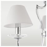 LAMPA WISZĄCA RIGA ABAŻUR PIĘKNA STYLOWA Z 3 ŹRÓDŁAMI ŚWIATŁA O WYGLĄDZIE ŚWIECZEK COSMO LIGHT P03755CH - 2
