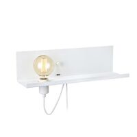 Lampa ścienna kinkiet półka skandynawski biały 1-pł MULTI USB MArkslojd 106969