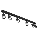 Listwa sufitowa czarna 120cm na 6 żarówek LED GU10 - 2