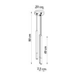Lampa wisząca MOZAICA SL.0893 SOLLUX LIGHTING nowoczesna 3x G9 czarno-złota - 3