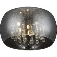 LAMPA SUFITOWA PLAFON  ZUMA LINE RAIN C0076-06X-F4K9 KRYSZTAŁKI NOWOCZESNA NASTROJOWA SZKLANY KLOSZ 