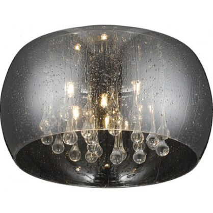 LAMPA SUFITOWA PLAFON  ZUMA LINE RAIN C0076-06X-F4K9 KRYSZTAŁKI NOWOCZESNA NASTROJOWA SZKLANY KLOSZ 