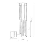Lampa wisząca LASER white Nowodvorski 8918 - 2