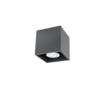 Plafon QUAD  sufitowa  ANTRACYT nowoczesna MINIMALISTYCZNA  KOSTKA idealna do salonu sypialni SL.0567 SOLLUX - 2