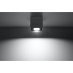 Plafon QUAD  sufitowa  ANTRACYT nowoczesna MINIMALISTYCZNA  KOSTKA idealna do salonu sypialni SL.0567 SOLLUX - 3