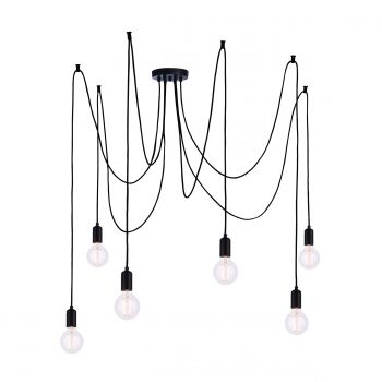 Lampa wisząca   STUDIO czarna 6lt ENDON LIGHTING 76583  